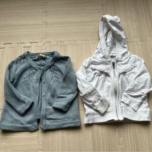 Baby girl Organic cotton sweater set of 2 size 12 months